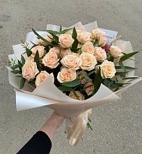Букет Кремовые розы Латте в Елань-Колено