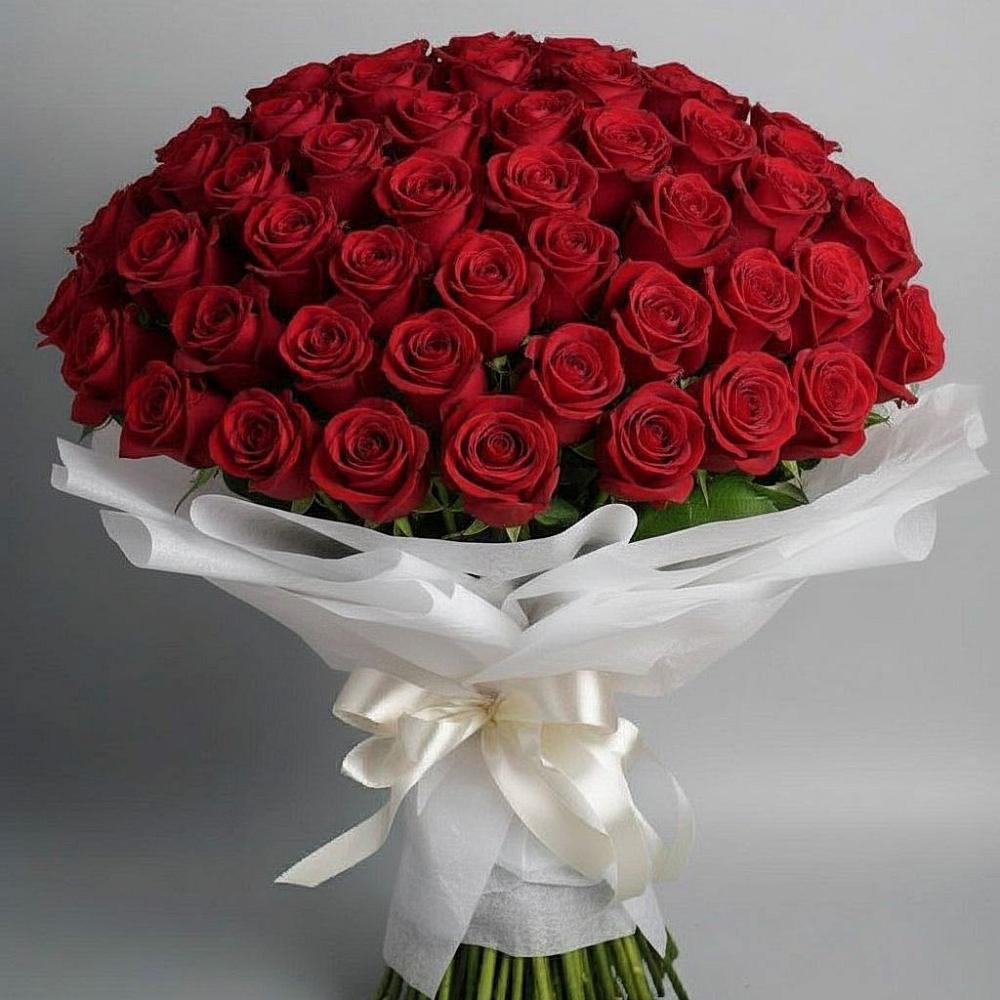 Букет 101 Красная роза Блэк Мэджик в Елань-Колено