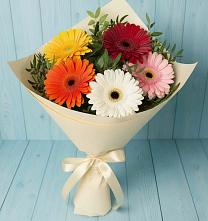 Букет цветов из:  Герберы в Елань-Колено
