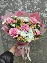 Букет цветов из:  Гвоздики, Орхидеи и Розы #REPLACE_PRED# Елань-Колено