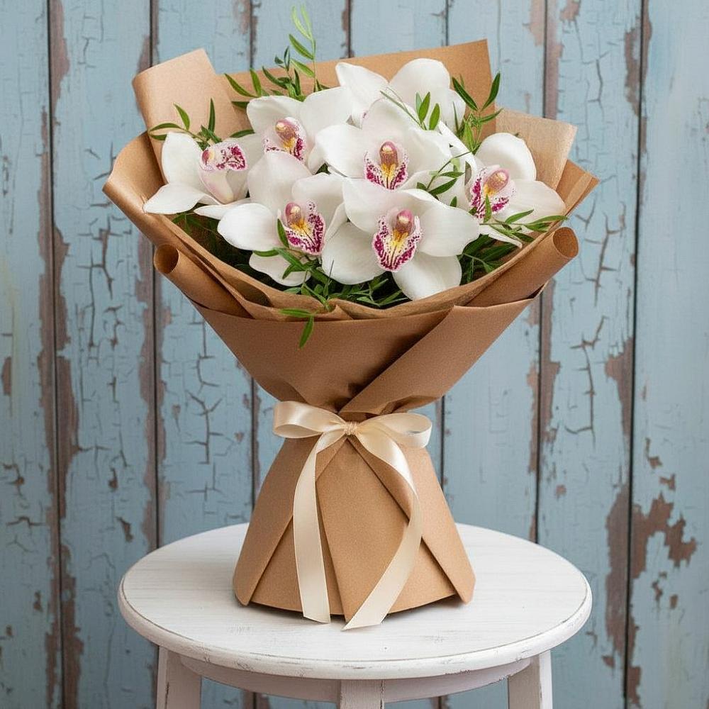 Букет цветов из: Орхидеи и Розы в Елань-Колено