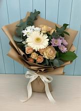Букет цветов из:  Герберы и Хризантемы в Елань-Колено