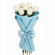 Букет 7 белых роз Проуд в Елань-Колено