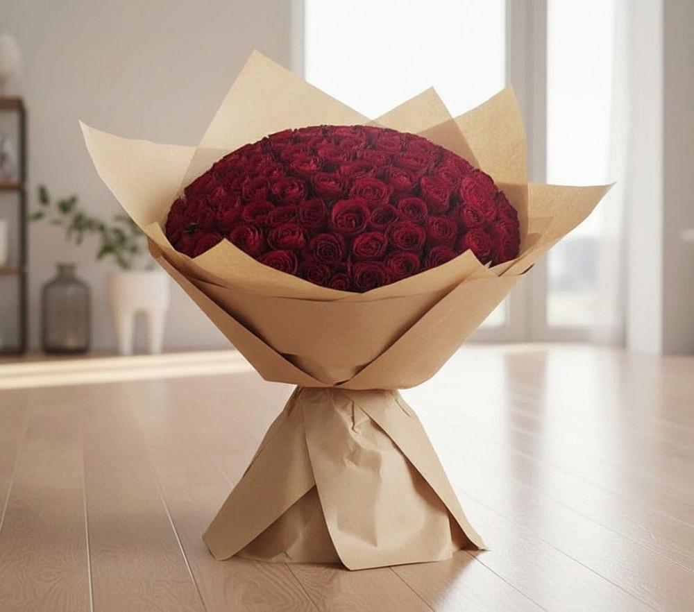 Букет 101 Красная роза в Елань-Колено
