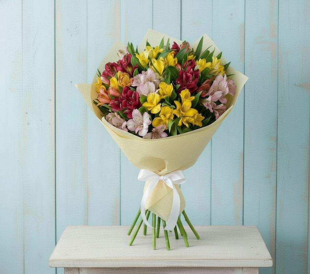 Букет цветов из: Альстромерии в Елань-Колено