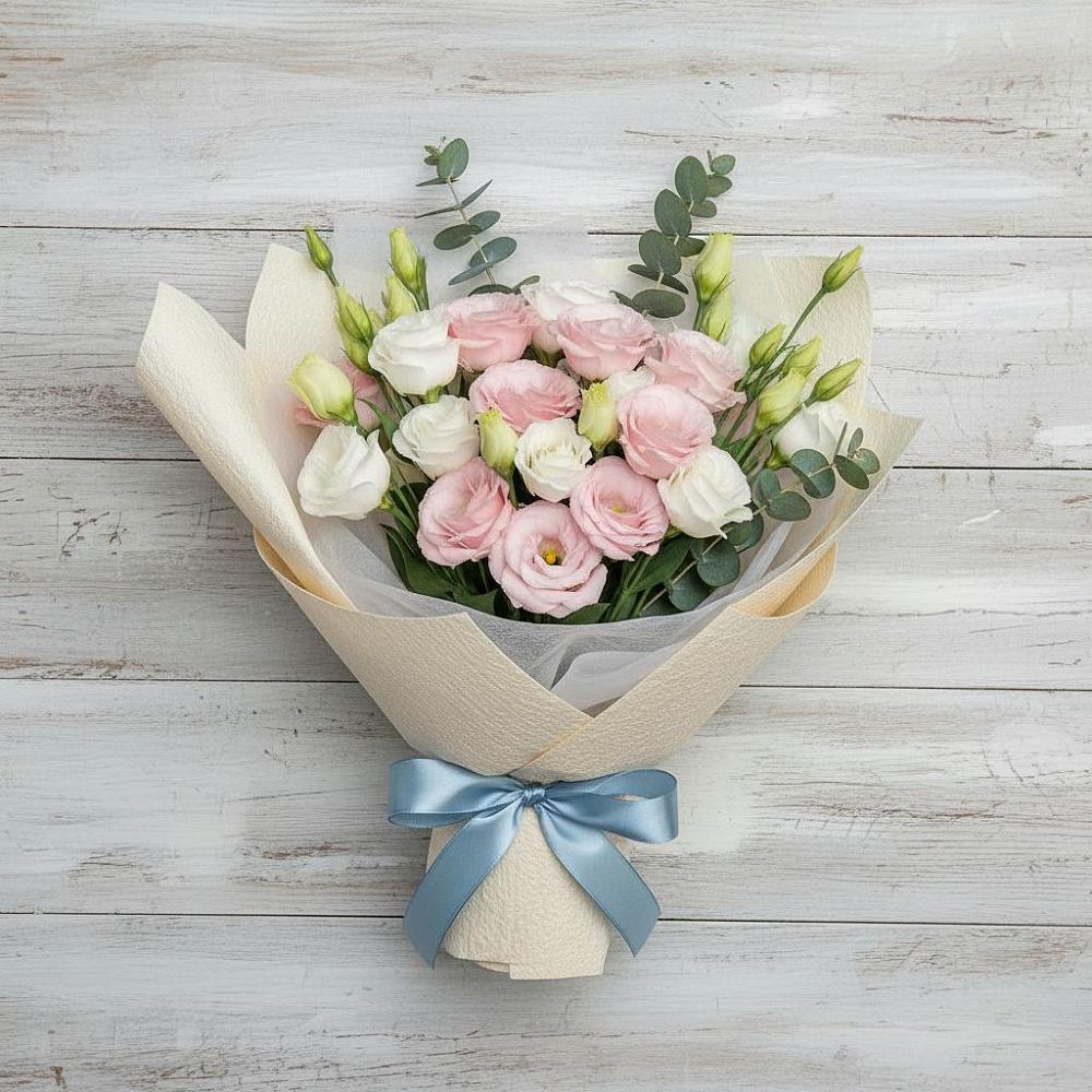 Букет цветов из: Лизиантусы в Елань-Колено